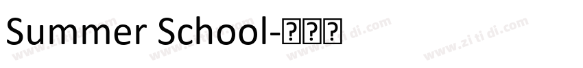 Summer School字体转换